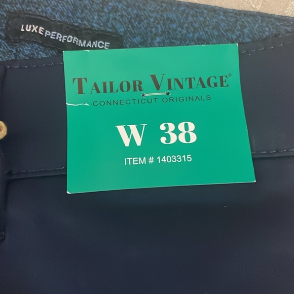 Tailor Vintage Men’s SZ 38 Luxe-performance Navy Blue 4 Pocket Shorts NWT - Picture 5 of 16